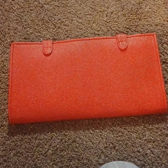 Kendra Scott Red Pebble Leather Jewelry Travel Case - Picture 7 of 16